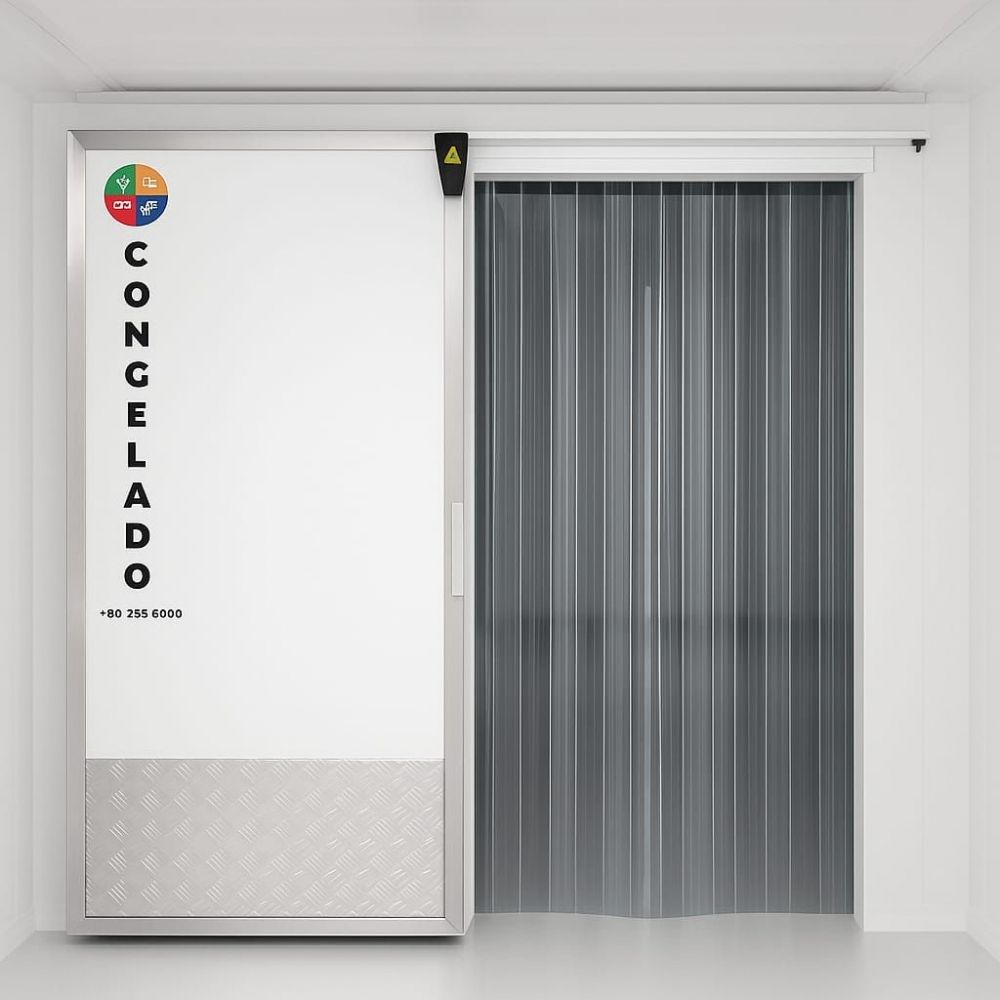 Puerta Corredera para Camara de Frio 1.10x2.10 Mt
